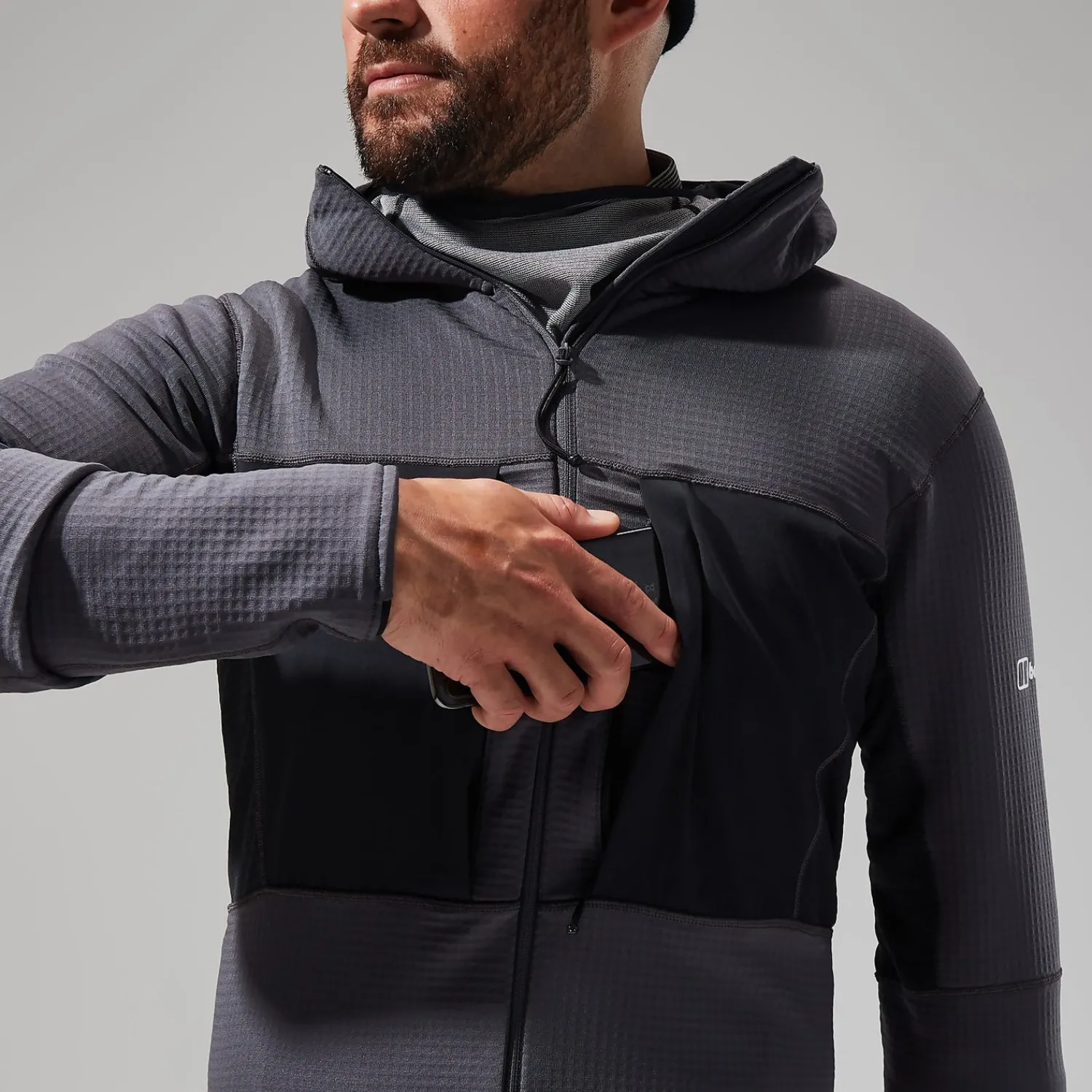 Berghaus Men's MTN Guide MW Hoody - Grey/Black Discount