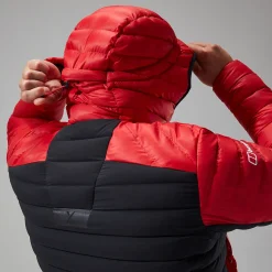 Berghaus Men's MTN Seeker MW Down Hoody - Red/Black Outlet