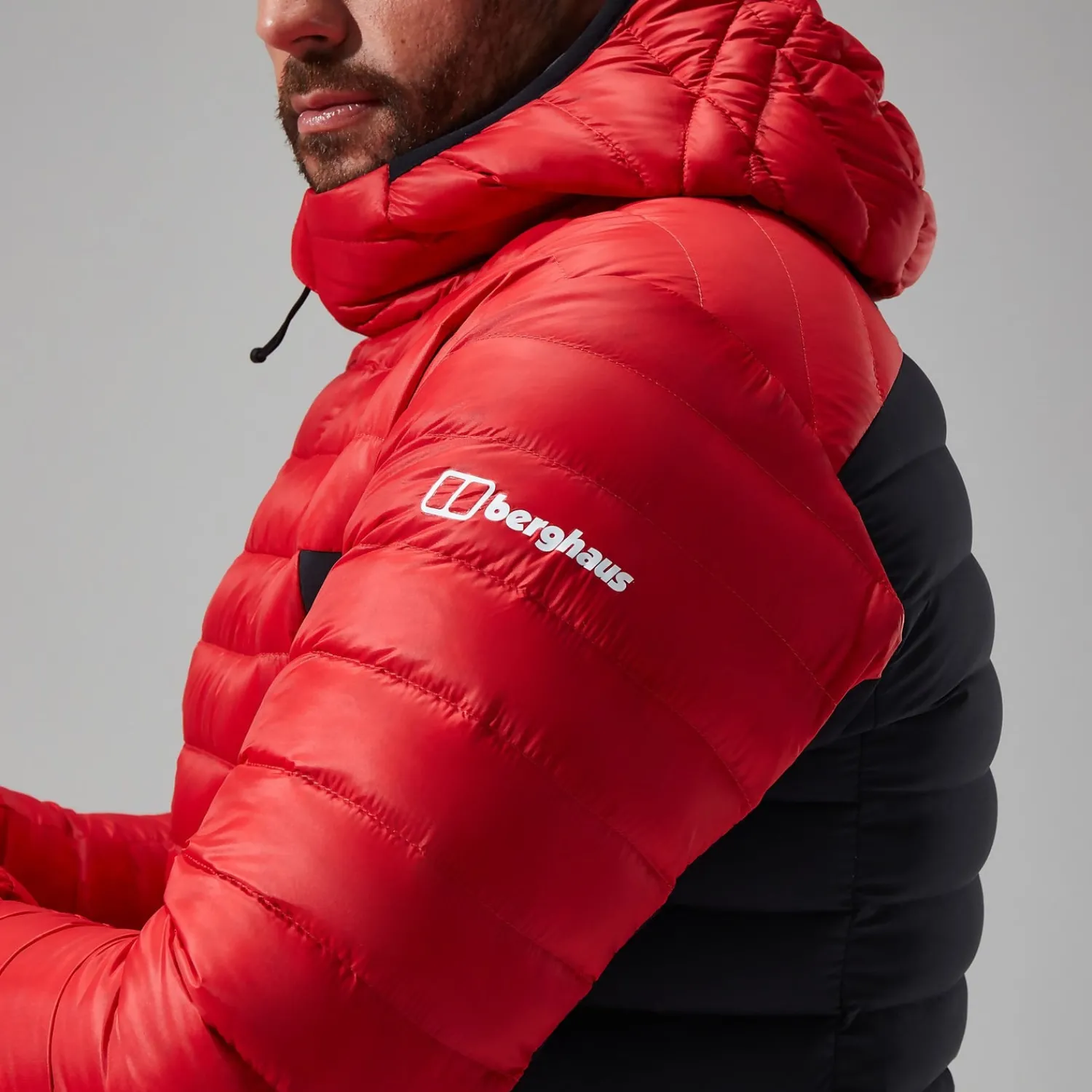 Berghaus Men's MTN Seeker MW Down Hoody - Red/Black Outlet