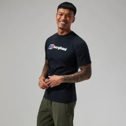 Berghaus Men's Organic Big Classic Logo Tee Black Fashion