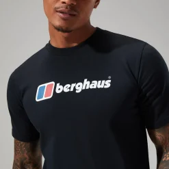Berghaus Men's Organic Big Classic Logo Tee Black Fashion