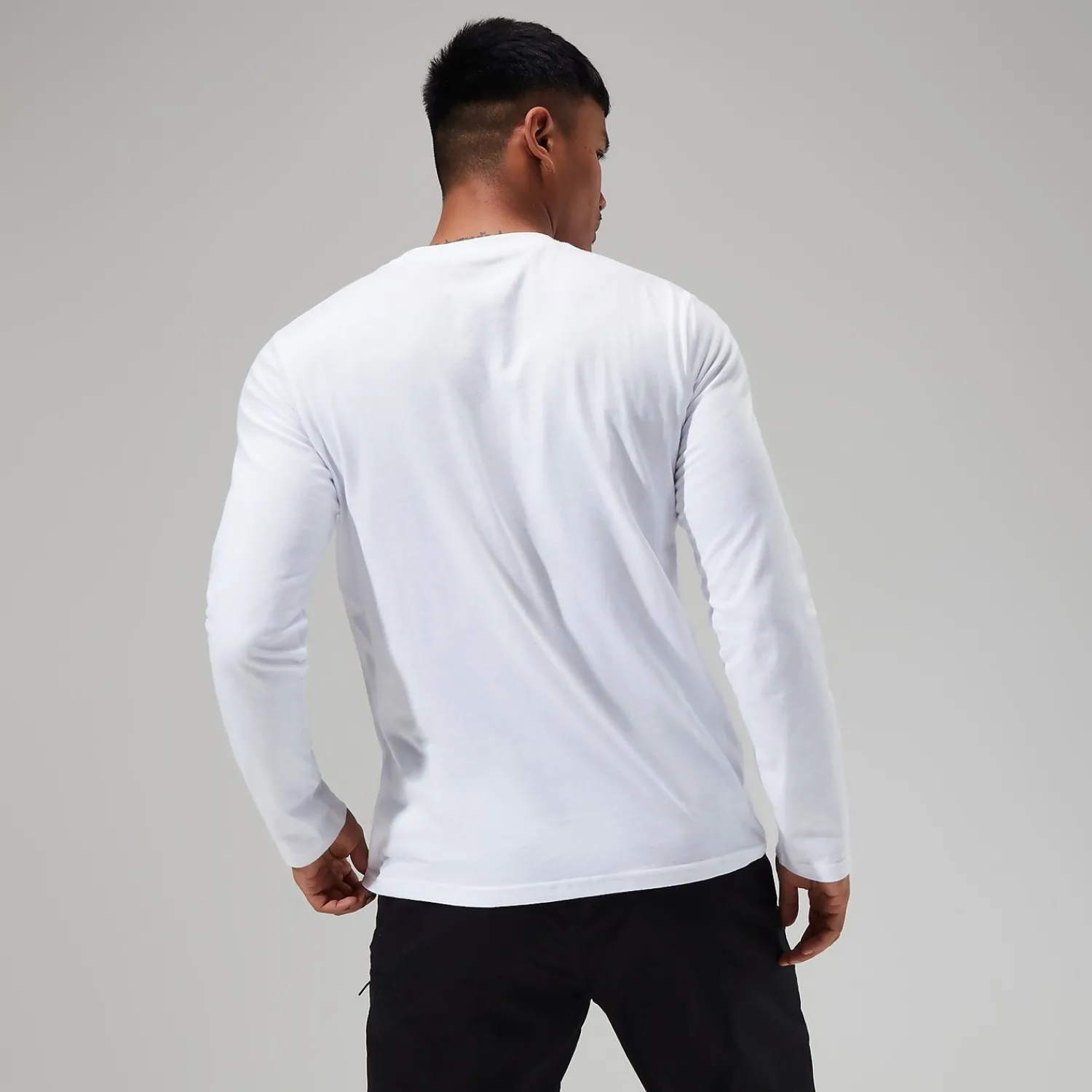 Berghaus Men's Organic Big Logo Long Sleeve Tee White Online