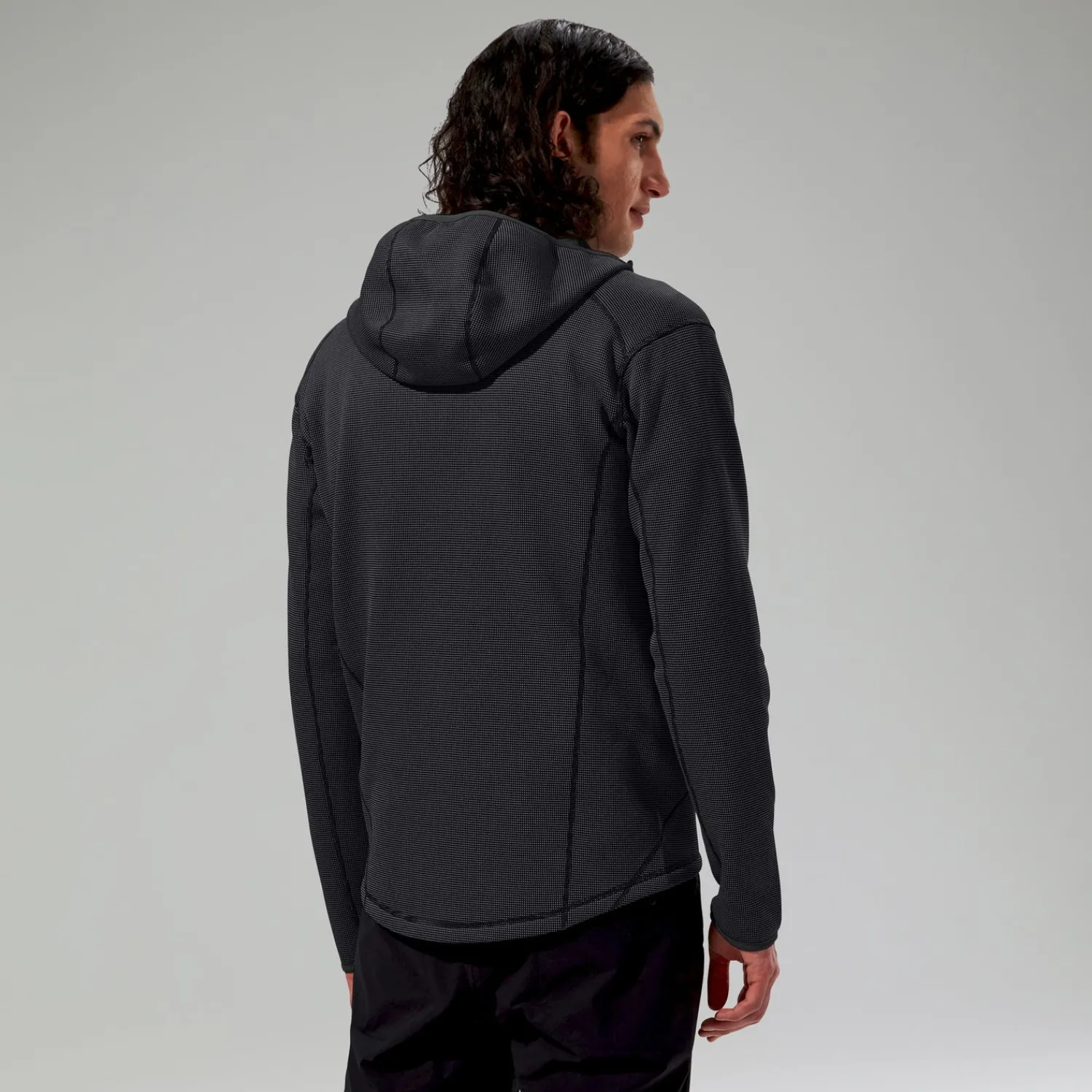 Berghaus Men's Pravitale Mountain 2.0 Hooded Fleece Jacket - Dark Grey/Black Clearance