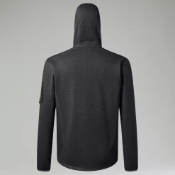 Berghaus Men's Pravitale Mountain 2.0 Hooded Fleece Jacket - Dark Grey/Black Clearance