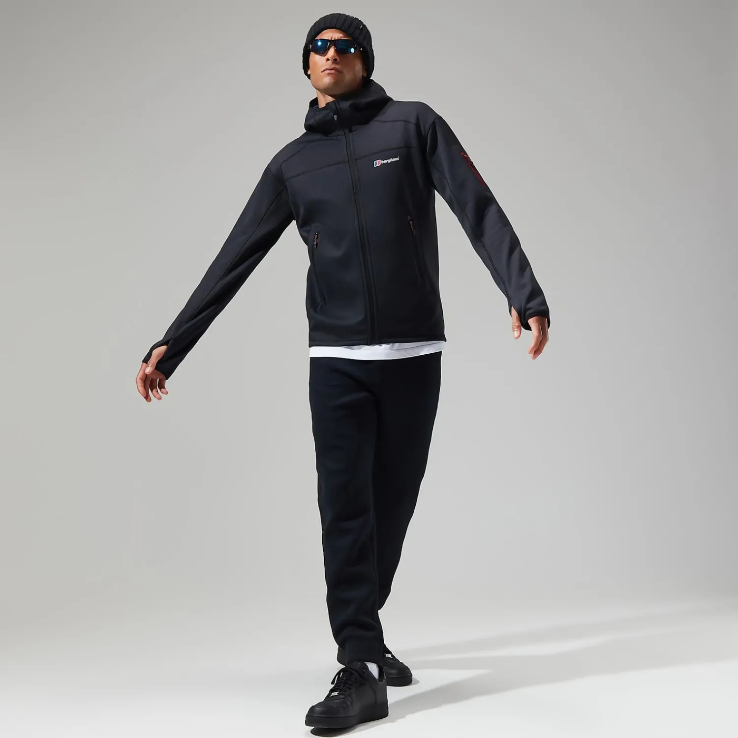 Berghaus Men's Pravitale MTN 2.0 Hooded Jacket - Grey/Black Sale