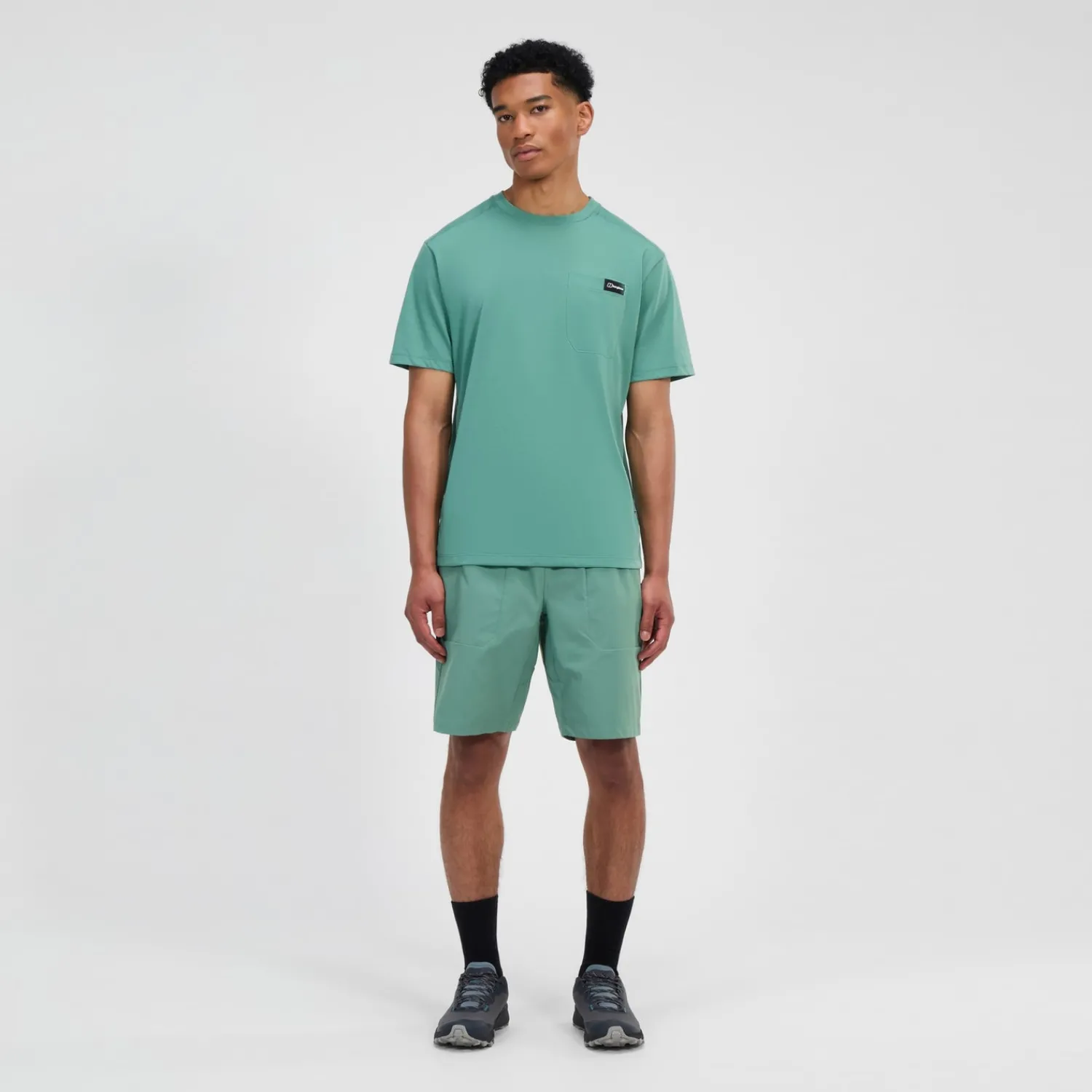 Berghaus Men's Relaxed Short Sleeve Tech Tee - Green Hot