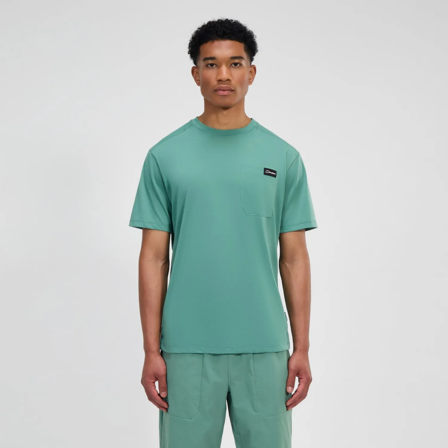 Berghaus Men's Relaxed Short Sleeve Tech Tee - Green Hot