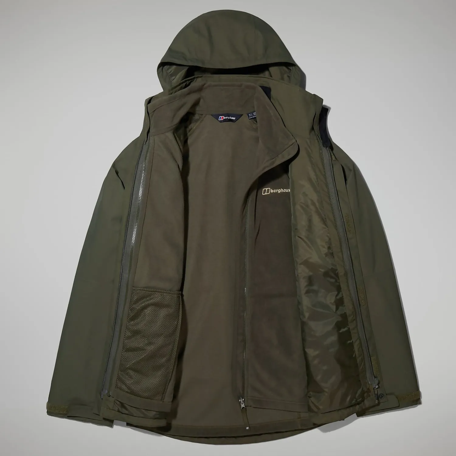 Berghaus Men's RG Alpha 2.0 Gemini Waterproof 3in1 Jacket - Green Sale