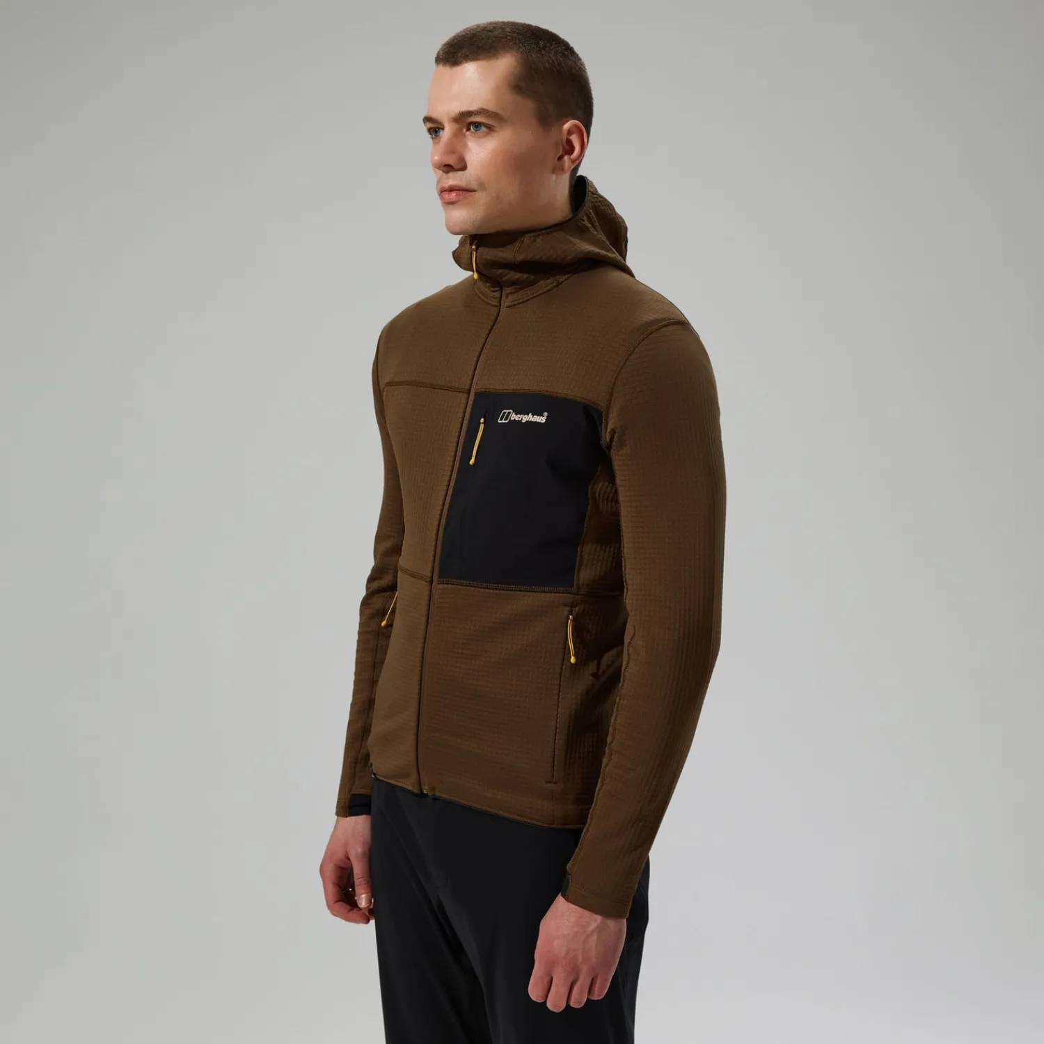 Berghaus Men's Ridge-Hiker Hooded Jacket - Brown/Black Best