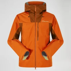 Berghaus Men's Ridge-Seeker Waterproof Jacket - Orange/Brown Hot