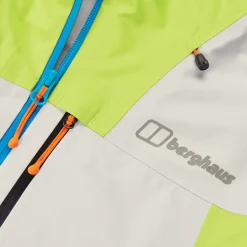 Berghaus Men's Ridge-Seeker Waterproof Jacket - Grey/Yellow Outlet