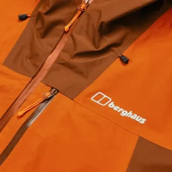 Berghaus Men's Ridge-Seeker Waterproof Jacket - Orange/Brown Hot