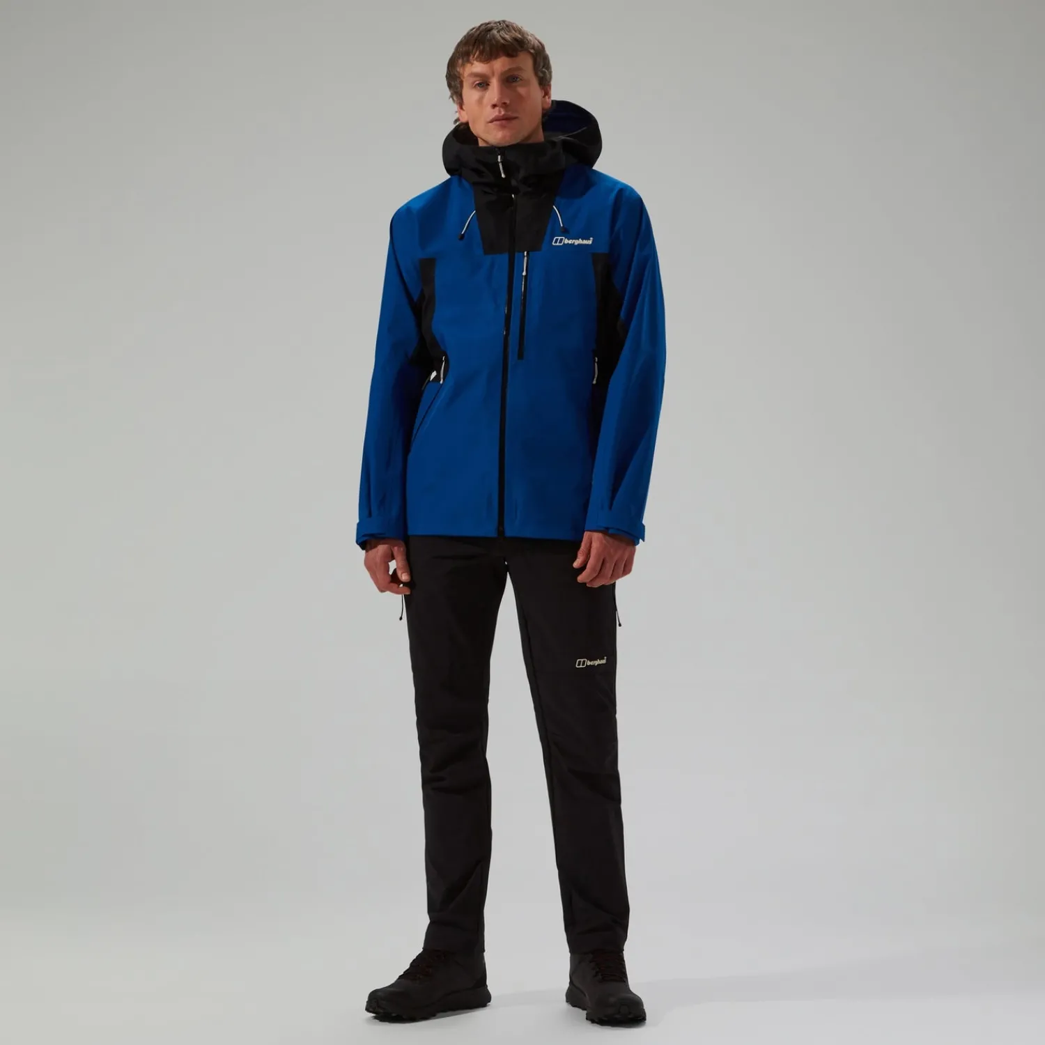 Berghaus Men's Ridge-Seeker Waterproof Jacket - Blue/Black Clearance