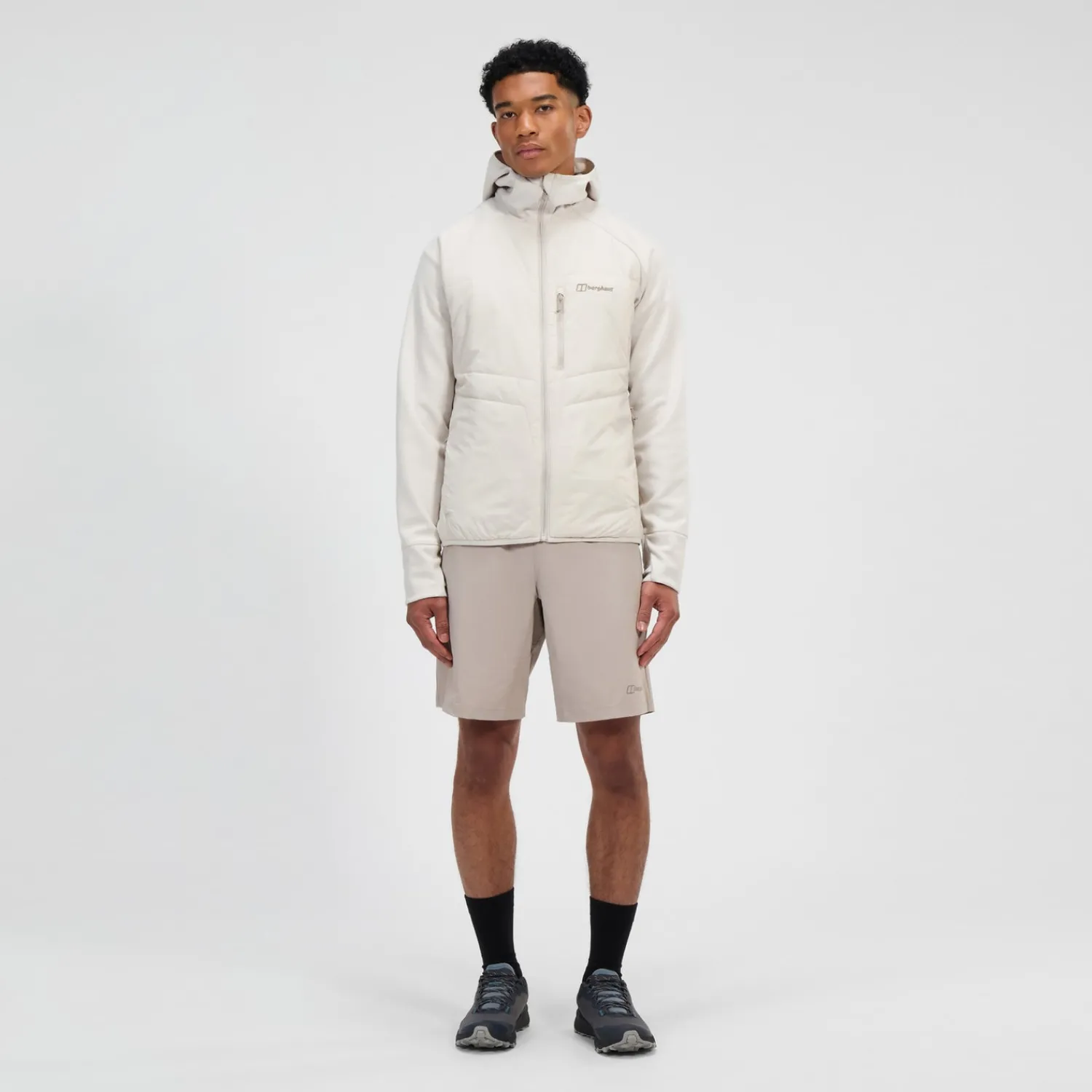 Berghaus Men's Trawden Hybrid Hooded Jacket - Grey Hot