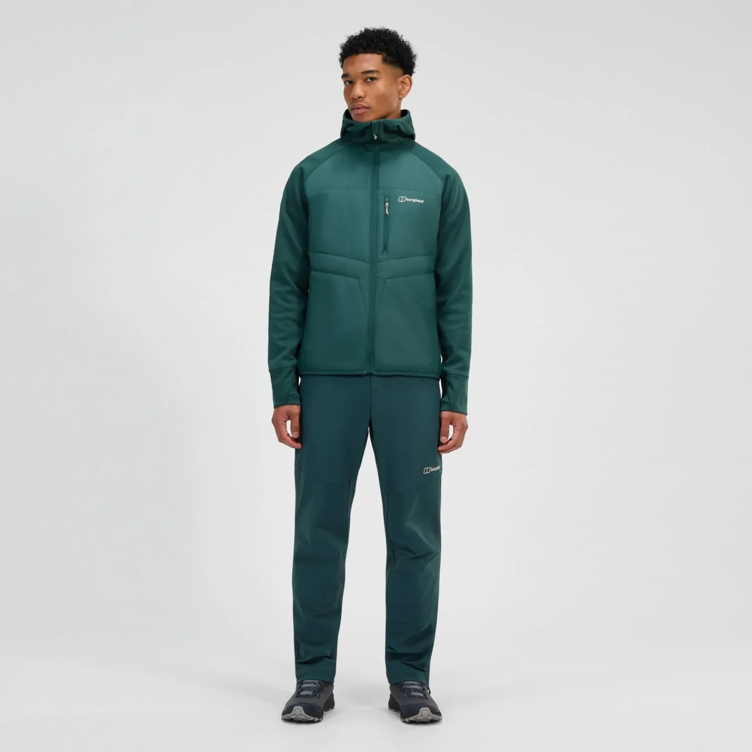 Berghaus Men's Trawden Hybrid Hooded Jacket - Green Online