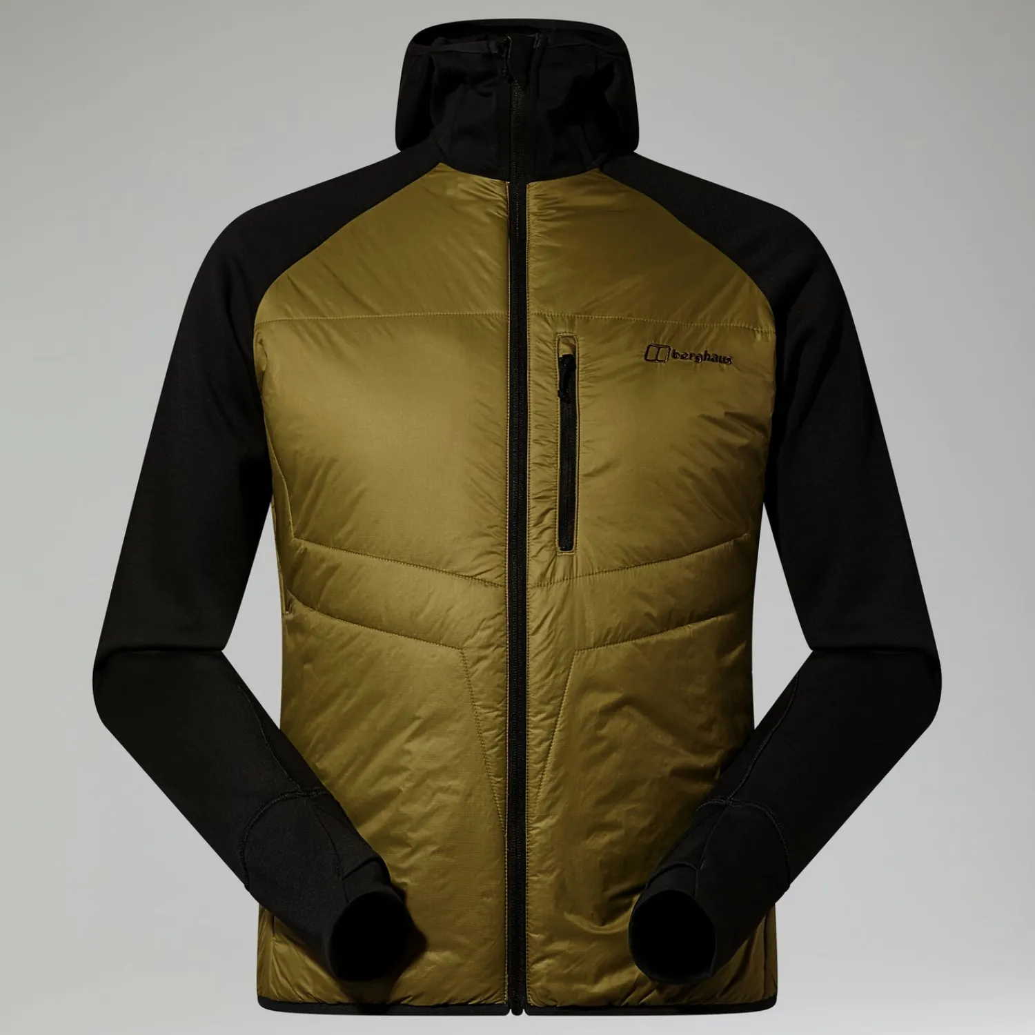 Berghaus Men's Trawden Hybrid Hooded Jacket - Green/Black Best