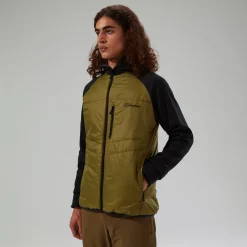 Berghaus Men's Trawden Hybrid Hooded Jacket - Green/Black Best