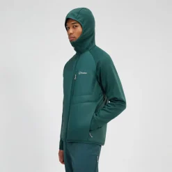 Berghaus Men's Trawden Hybrid Hooded Jacket - Green Online