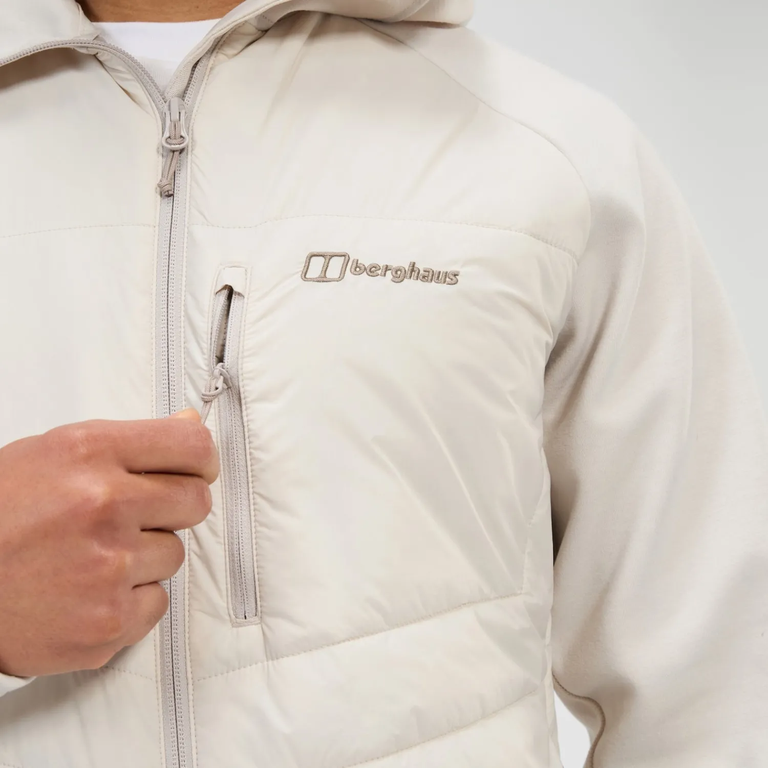 Berghaus Men's Trawden Hybrid Hooded Jacket - Grey Hot