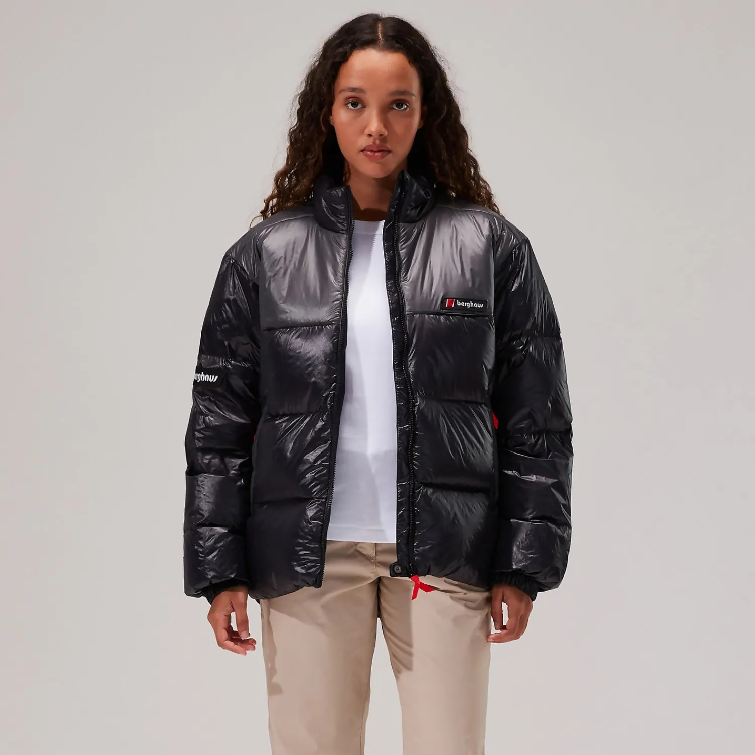 Berghaus Unisex Blockback Down Jackets - Black/Grey Outlet