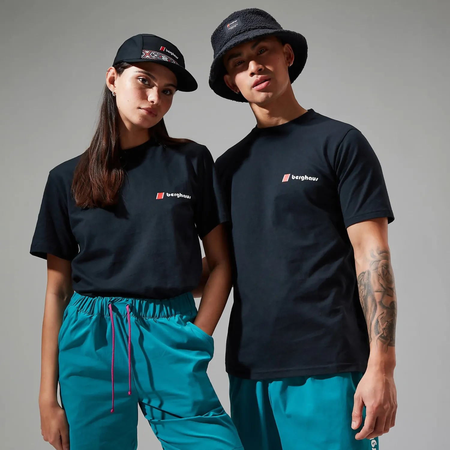 Berghaus Unisex Heritage F&B Logo T-Shirts - Black New