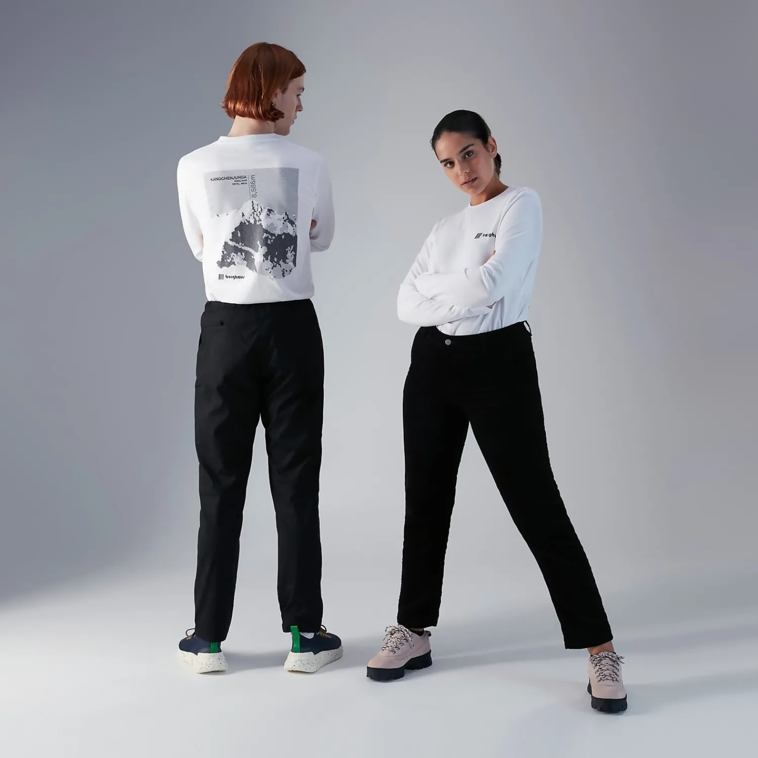 Berghaus Unisex Kanchenjunga Static Long Sleeve T-Shirts - White Best