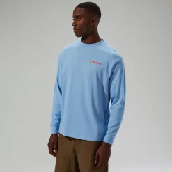 Berghaus Unisex Mera Peak Long Sleeve T-Shirt - Blue Discount