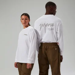 Berghaus Unisex Mera Peak Long Sleeve T-Shirt - White Discount