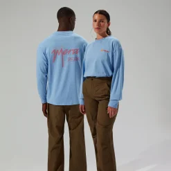 Berghaus Unisex Mera Peak Long Sleeve T-Shirt - Blue Discount