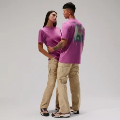 Berghaus Unisex MTN Zine Short Sleeve Tee - Purple Fashion
