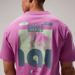 Berghaus Unisex MTN Zine Short Sleeve Tee - Purple Fashion