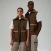 Berghaus Unisex Rhynie Aztec Fleece Gilet - Brown/Black Hot