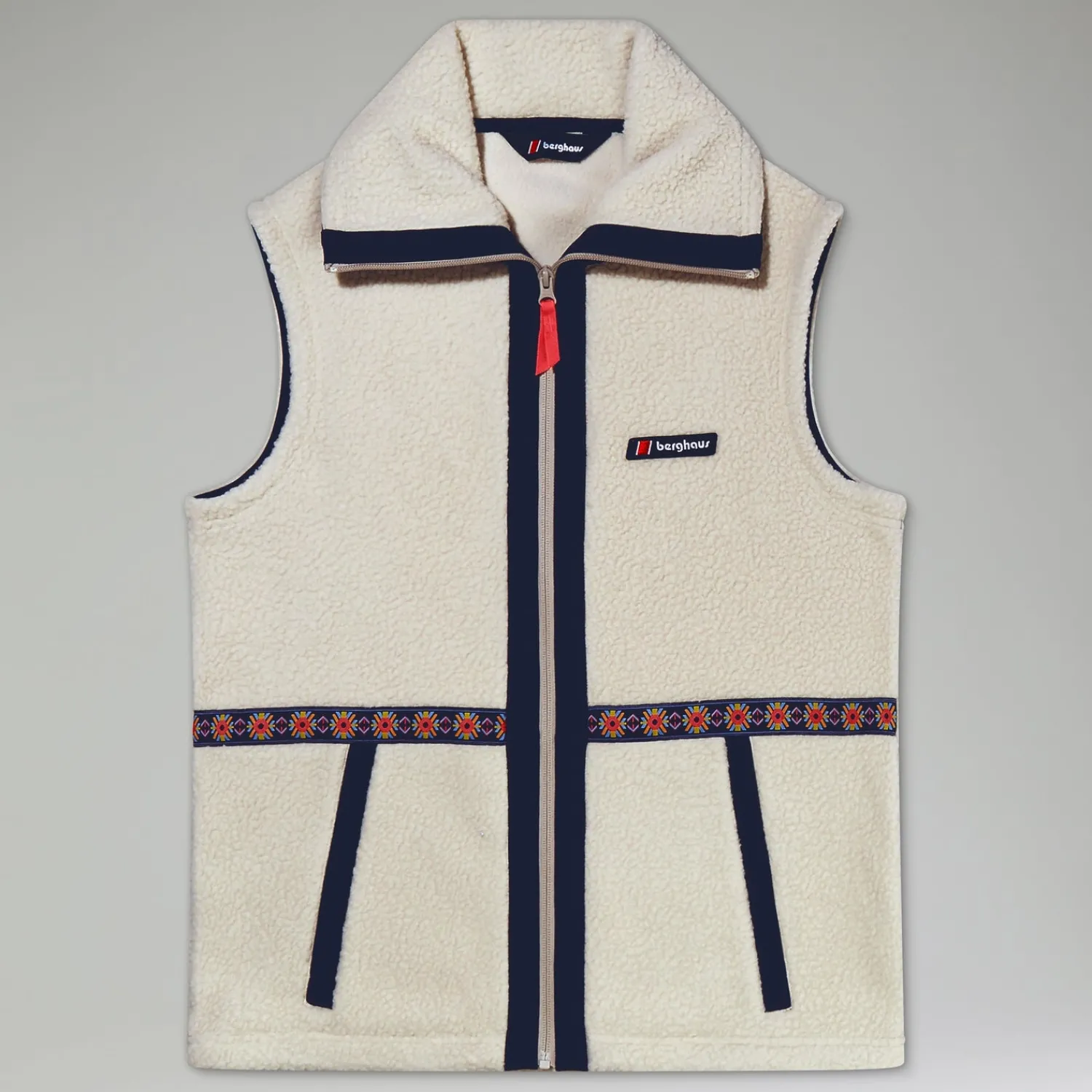 Berghaus Unisex Rhynie Aztec Fleece Gilet - Grey/Blue New