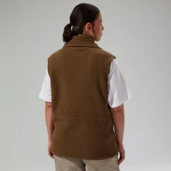 Berghaus Unisex Rhynie Aztec Fleece Gilet - Brown/Black Hot