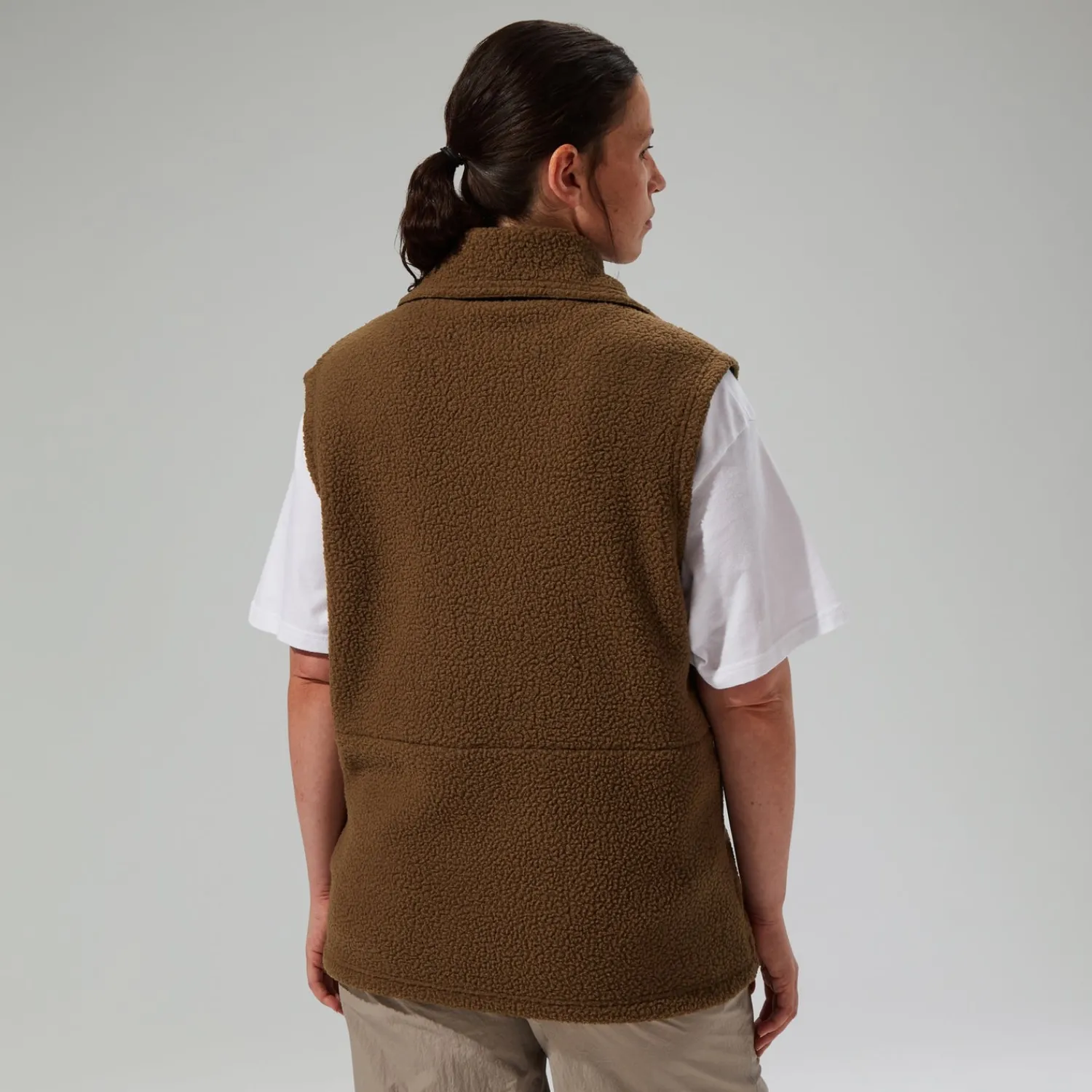 Berghaus Unisex Rhynie Aztec Fleece Gilet - Brown/Black Hot