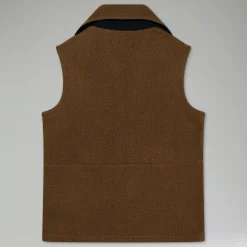 Berghaus Unisex Rhynie Aztec Fleece Gilet - Brown/Black Hot