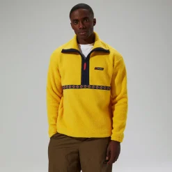 Berghaus Unisex Rhynie Aztec Half Zip Fleece - Yellow/Blue Fashion