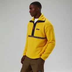 Berghaus Unisex Rhynie Aztec Half Zip Fleece - Yellow/Blue Fashion