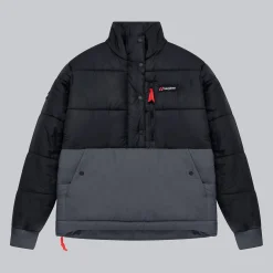 Berghaus Unisex Selapass Insulated Half Zip Jacket - Black / Grey New