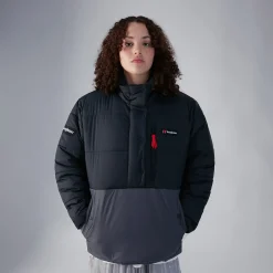 Berghaus Unisex Selapass Insulated Half Zip Jacket - Black / Grey New