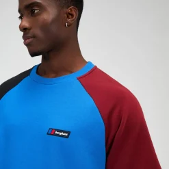 Berghaus Unisex Storm 25 Short Sleeve Tee - Blue/Red New