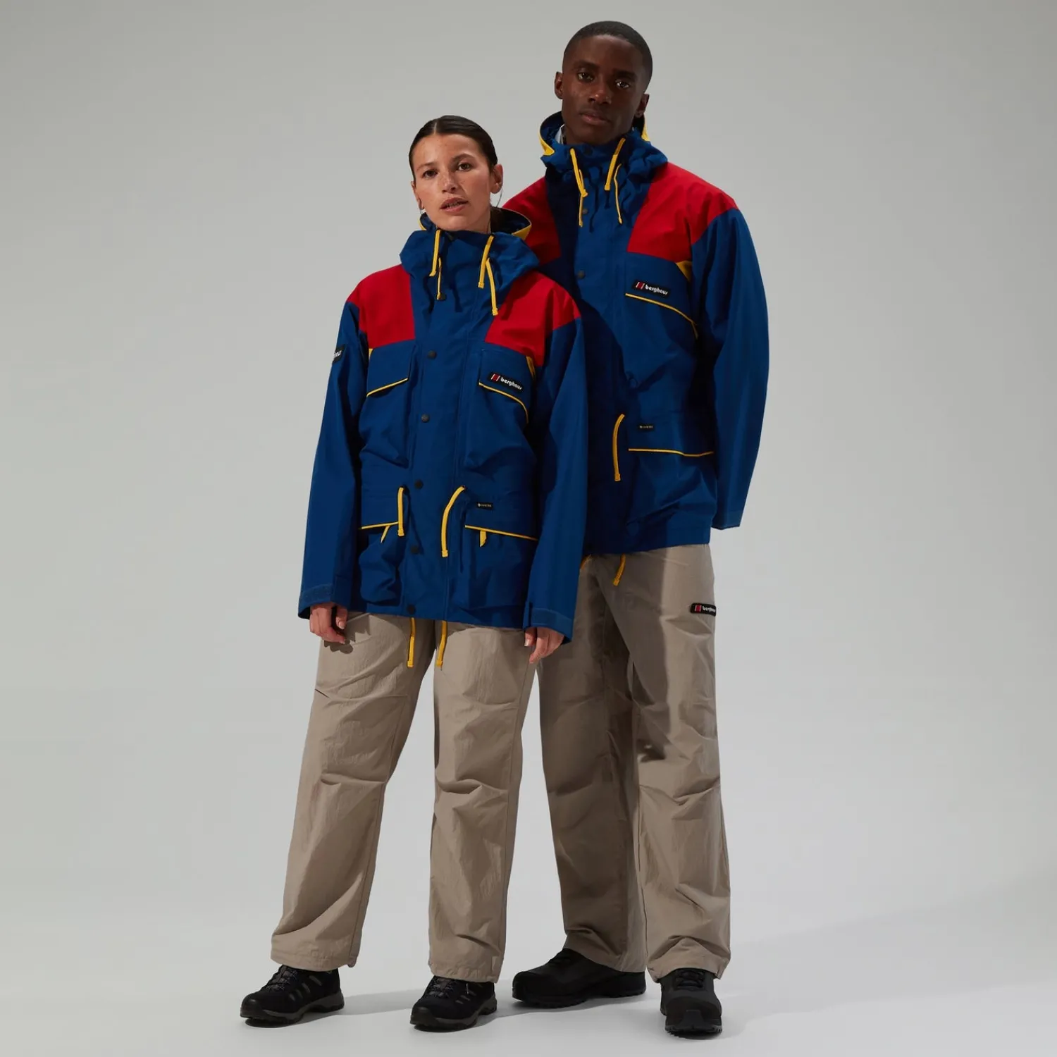 Berghaus Unisex Trango Gore-Tex Waterproof Jacket - Blue/Red Hot