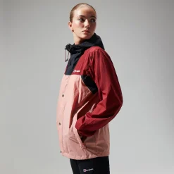 Berghaus Unisex Urban Windbreaker 21 Jacket - Pink/Dark Red Outlet