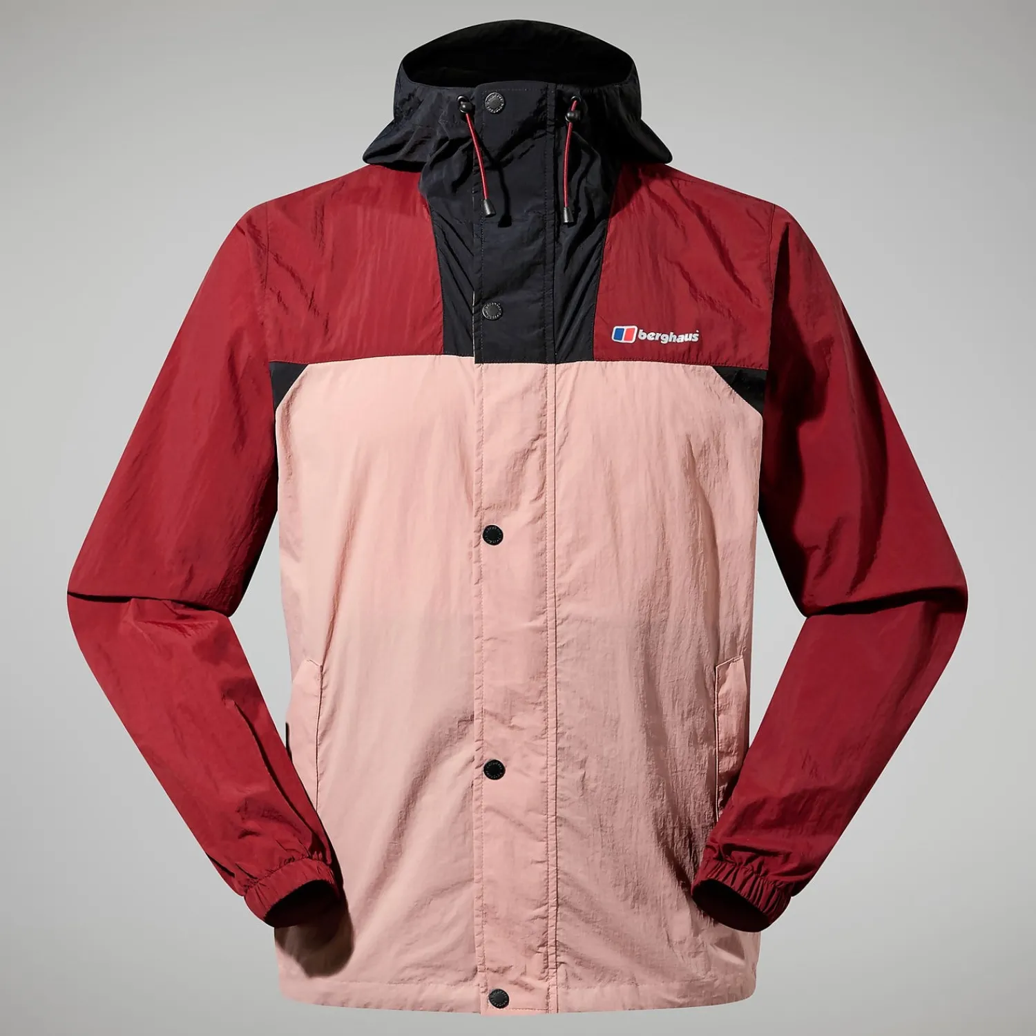 Berghaus Unisex Urban Windbreaker 21 Jacket - Pink/Dark Red Outlet