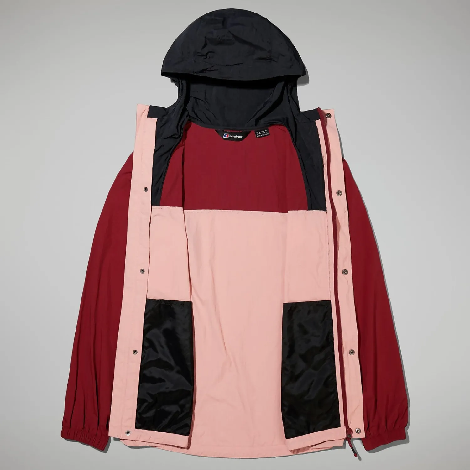 Berghaus Unisex Urban Windbreaker 21 Jacket - Pink/Dark Red Outlet