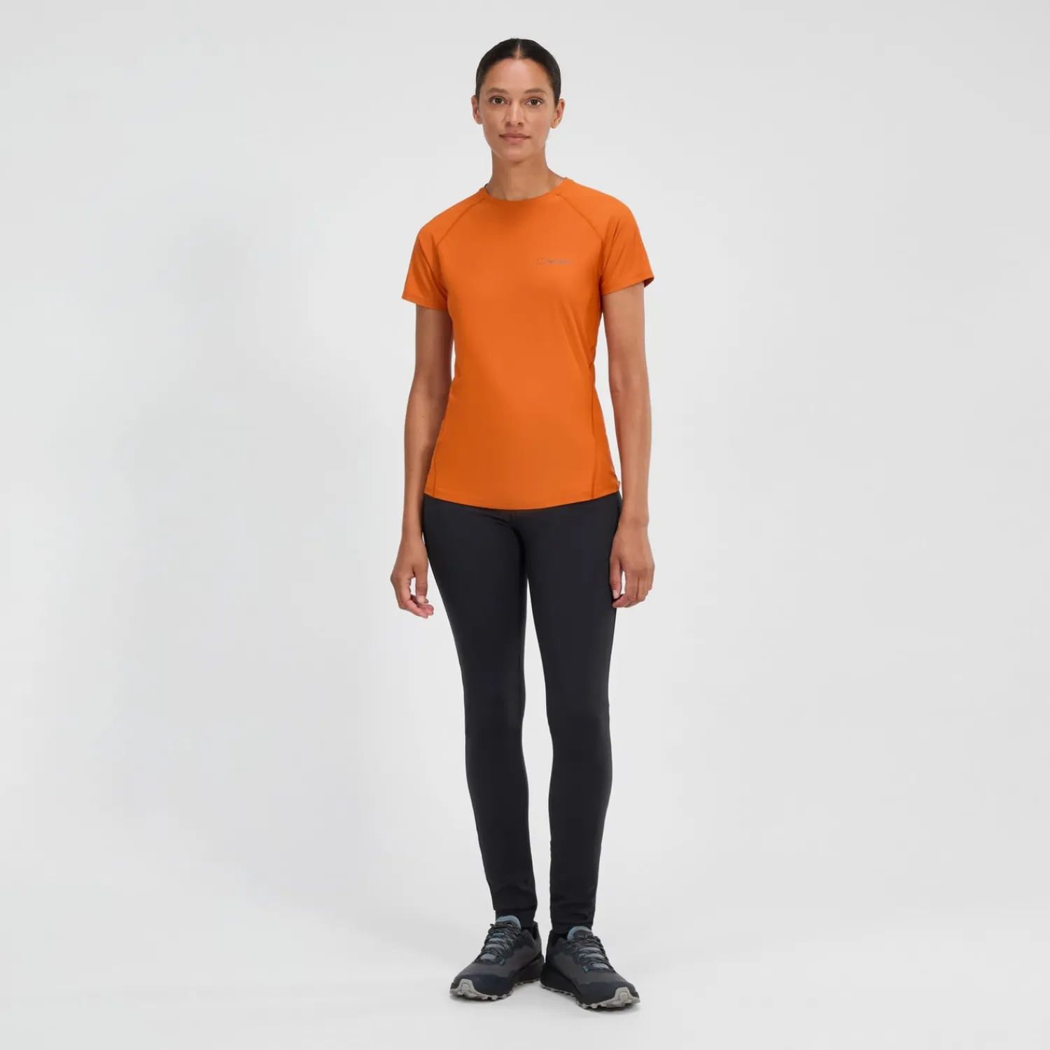 Berghaus Women's 24/7 Crew Short Sleeve Tech Tee - Orange Hot