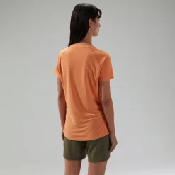 Berghaus Women's 24/7 Crew Short Sleeve Tech Tee Orange Sale