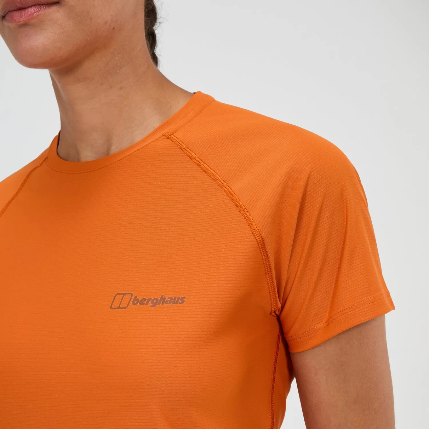 Berghaus Women's 24/7 Crew Short Sleeve Tech Tee - Orange Hot