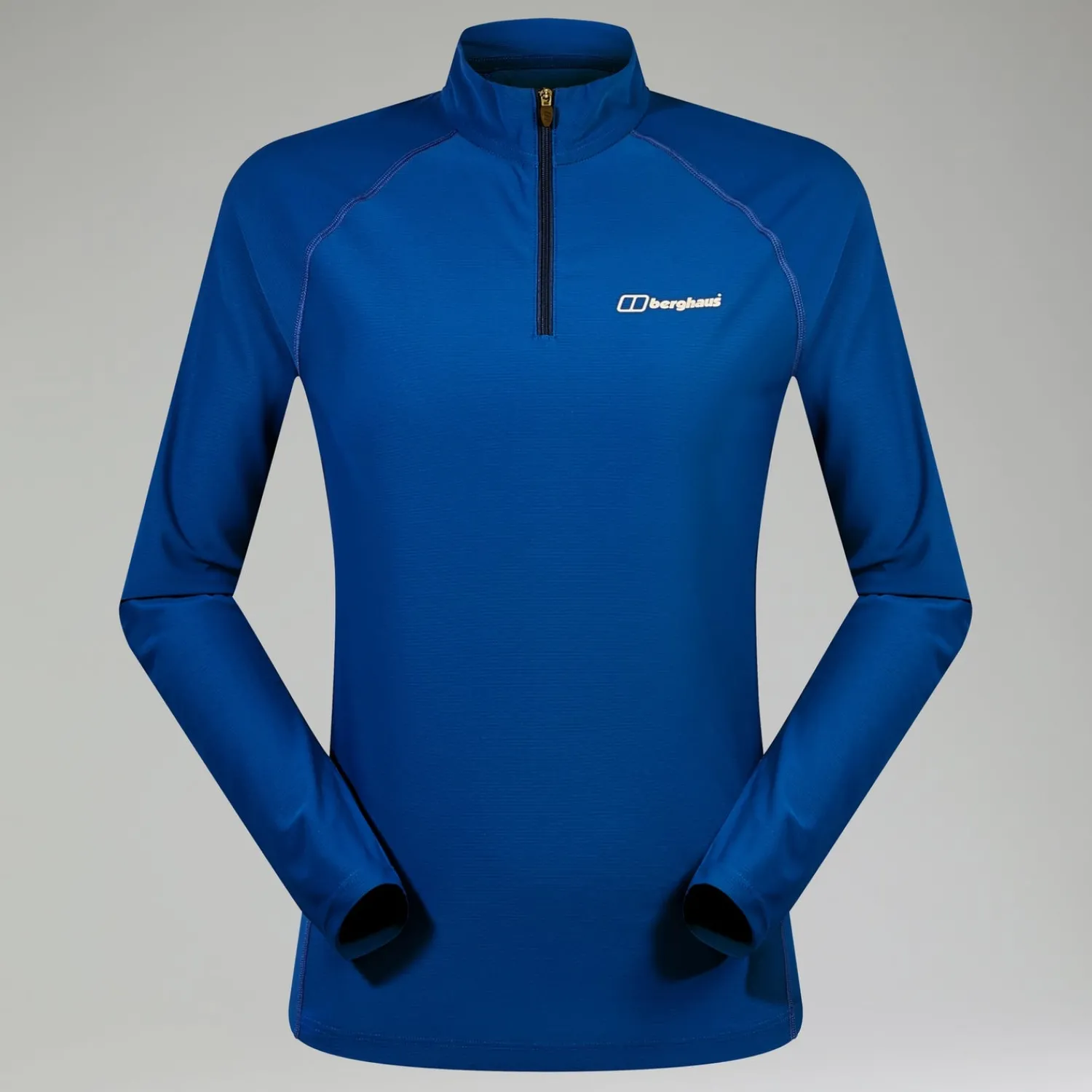 Berghaus Women's 247 Half Zip Long Sleeve Tech Tee - Blue Outlet