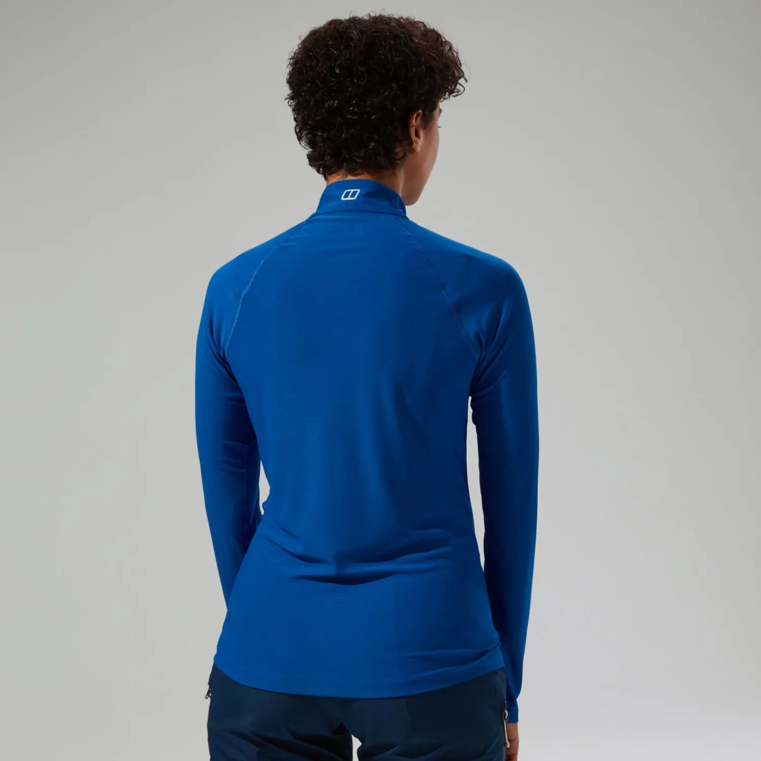 Berghaus Women's 247 Half Zip Long Sleeve Tech Tee - Blue Outlet